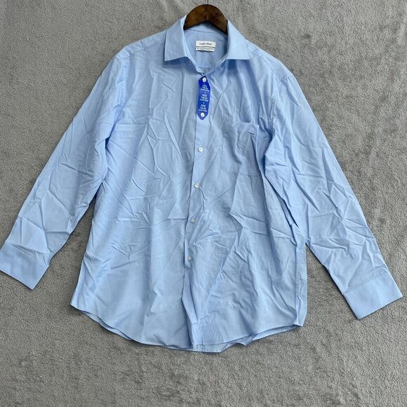 NEW Calvin Klein Men's L Regular Fit Active Performance Stretch Dress Shirt - Picture 2 of 9